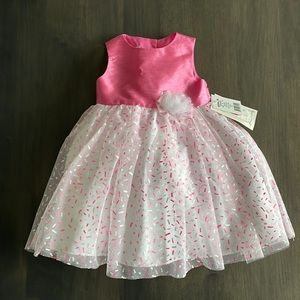 Marmellata Baby Girl 2 Piece
Dress Size 12 Months 12M
Pink & White Polyester NEW